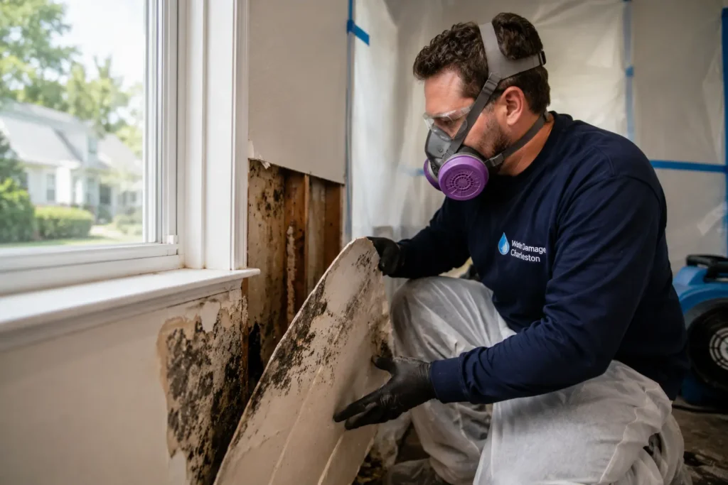 Mold removal in Charleston SC by certified technician